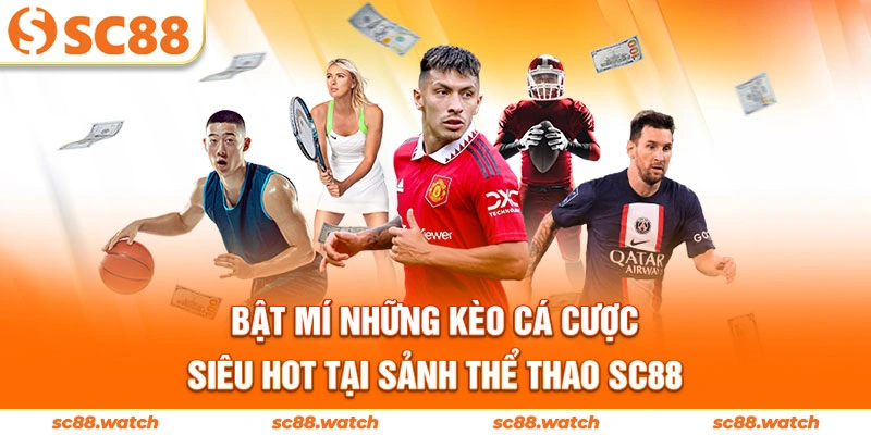 Bật mí những kèo cá cược siêu hot tại sảnh thể thao SC88
